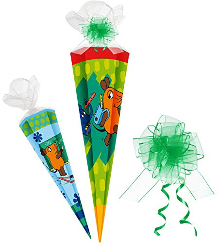 alles-meine.de GmbH komplette Füllung - Circa 200 Teile - für Schultüte - Die Sendung mit der Maus - 6 eckig - für ALLE Zuckertüte - mit/ohne Kunststof..