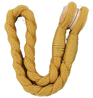 Gardinenbänder 2 Stück Ungelochte Vorhänge, Magnetische Schnallenvorhänge, Seilvorhangschnallen, Gardinenbänder, Vorhänge, Gelb