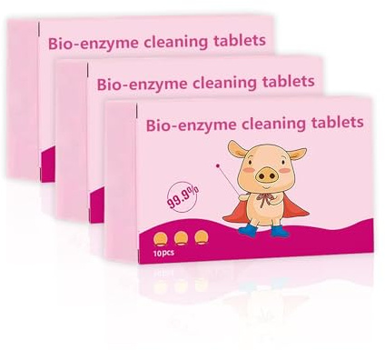 Comprimés De Nettoyage Bio Enzymatiques Multifonctionnels, Sel Explosif Bio Enzyme, Nettoyant Dissoudre Les Comprimés Concentrés, Tablettes De Nettoyage Tout Usage Pour Vêtements, Chaussures (3 Box)