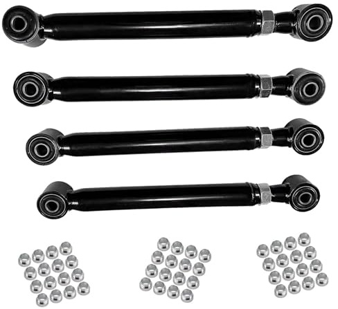 BST BSSP Adjustable 1-6 Lift Front Control Arms Compatible with 1994-2009 Dodge Ram 1500 2500 3500 4x4 Tubular Upper & Lower Suspension Control Arm Kit