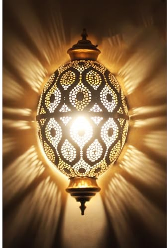 Marrakesch Orient & Mediterran Interior Design Wandlampe Leuchte Afzal
