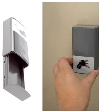 JNNJ Portachiavi Magnetico Auto, Portachiavi Nascosto Scatola Nascosta, Nascosta Stoccaggio All'aperto, Portachiavi Magnetico Nascondere Una Chiave All'esterno, Per Chiavi Casa Dell'auto(Grigio)