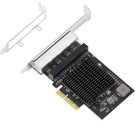 XANHOY Scheda di rete PCIE 2.5 Gigabit RTL8125B 4 porte RJ45 Scheda di rete Desktop Scheda di rete 10/100/1000/2500Mbps