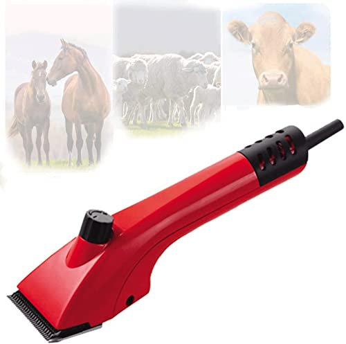 ZJFHEYUO Tondeuse électrique pour Chevaux, kit de toilettage Portable pour Chevaux, Tondeuse électrique Professionnelle Robuste, légère, pour raser la Laine de Fourrure des Mouton