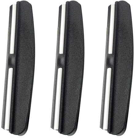 3 cuchillos negros para afilar, ayuda de 15 grados, guía de ángulo, lijado, duradero, portátil, simple, de repuesto, herramienta de mano, piedra de afilar