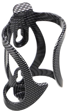 BUGUUYO 4pcs Carbon Fiber Texture Bike Water Bottle Cage Ultralight ABS Plastic Cycling Water Cup Holder for Mountain and Road Bikes Mount