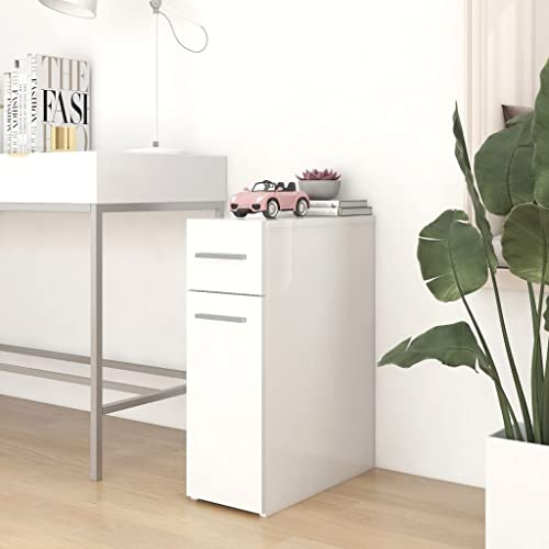YUTAASU Armadietto da Farmacia in Legno Multistrato, Bianco, 20x45.5x60 cm, con Fissaggio a Parete per Sicurezza e Organizzazione Domestica, Facile da Pulire, Assemblaggio Richiesto