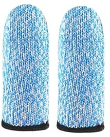 BCOMFY 10 stücke Anti-Cut Fingerlinge Daumen Schutz Hülse Abdeckung Finger Peel Fingertip Handschuhe Picking Finger Abdeckung Küche Werkzeuge(Blue)