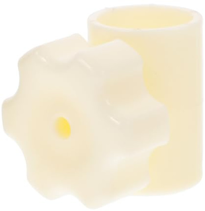 SHINEOFI Bouchon de Fixation pour Parapluie D'extérieur Blanc Accessoire pour Pied de Parasol Connecteur de Mât Adapté Terrasse et Jardin Plastique Solide, Installation Rapide, Stabilité