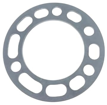 MBPBVRVAF Radnaben Zentrierringe Universal 1Pcs 5/10mm Auto Rad Änderung Und Verbreiterung Spacer Shims Platte 2023 Bolzen Muster: 5x114,3 Radabstandsscheiben