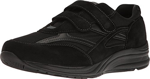 SAS JV Mesh Adjustable Comfort Walking Sneaker Black 10 W - Wide (E)