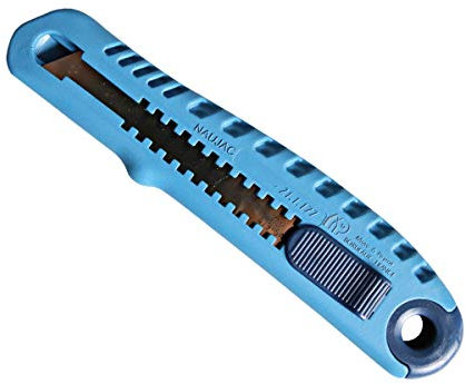 Allzweckmesser, Sicherheitsmesser, Tapaziermesser, Tapeten Messer, Cuttermesser, lebensmittelecht, detektierbar, 16 cm, blau