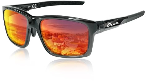 ICECUBE Verano Polarisierte Sport-Sonnenbrille mit Anti-Rutsch-Funktion, verstellbarem Nasenpolster und leichtem Rahmen, für Männer und Frauen beim Fahren, Laufen, Baseball, Golf