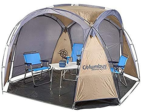 COLUMBUS Abris de Camping Shadow Plage Abris de Jardin Tente Parasol Auvent Camping Toile de Tente