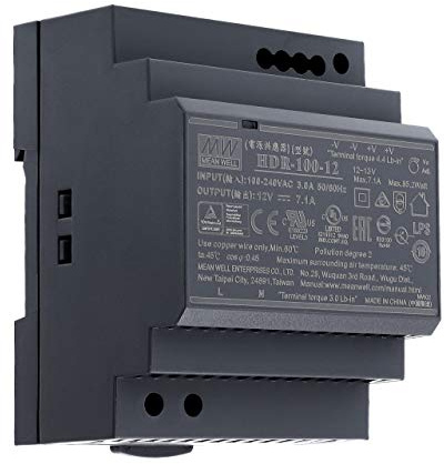 12 VDC | 7,1 A | 85,2Watt | Mean Well HDR-100-12 Hutschienen-Netzteil DIN-Rail