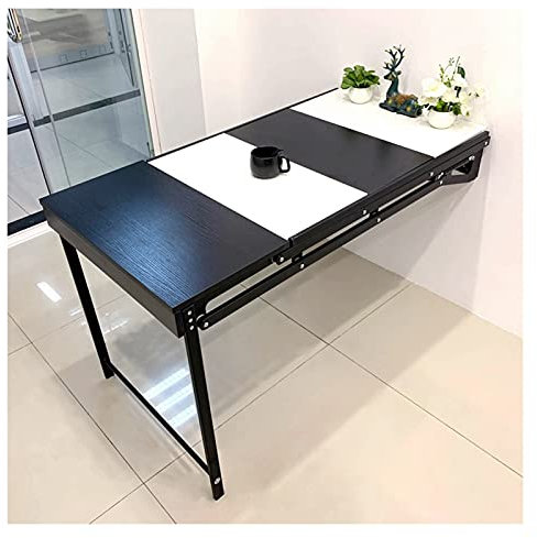 AMDHZ Wandtisch Klappbar, Doppelzweck Wand Klapptisch, Platzsparende Möbel Zum Balkon/Kleine Wohnung/Küche/Studie/Regal/Blumenstand/Stehtisch (Color : H)