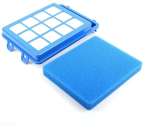 PakTrade Ensemble de Filtres Premium Filtre Moteur + Filtre en Mousse Adapté à Philips PowerPro Ultimate FC9928/09 | FC9932/69 PowerCyclone 8 Allerg