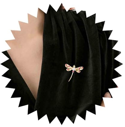 Inilbran Gold Kristall Libelle Brosche Pin Vintage Perle Anstecknadel Hochzeit Schmuck Für Frauen Und Mädchen