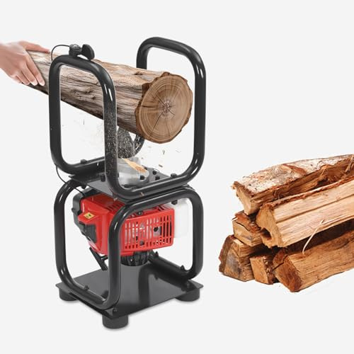 Gasoline Log Splitter, 2-Stroke 64CC Portable Gas Wood Splitter, Gasoline Wood Splitter for Gardening Tools Forestry, 5000r/min, 9000rpm, 2.7N.m