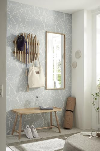 möbelando Garderoben-Set >BANTRY< in naturfarben, Eiche massiv geölt - 95x45x35cm (BxHxT)