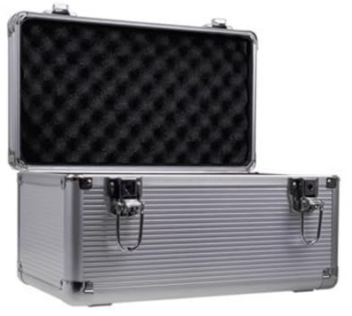 Klaisy Maleta protectora para discos duros de 3.5 pulgadas, 10 bahías con espuma para discos duros externos, caja de almacenamiento