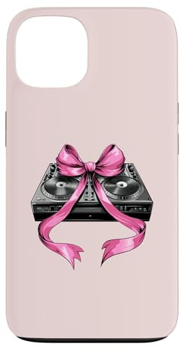 Coquette Bow Dj Disc Jockey - Tocadiscos para niña y mamá, color rosa Carcasa para iPhone 13