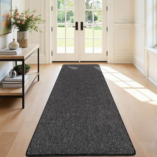 SHACOS Tapis de Couloir 80x250 cm Tapis Entrée Interieur Long Antidérapant Tapis de Sol Cuisine Absorbant Devant Evier Tapis de Passage Long pour Couloir, Entrée, Cuisine
