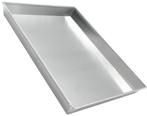COSE DA CASA Teglia Forno Rettangolare Professionale in Alluminio Puro 99,5% Bordo Alto 3cm Made in Italy Lasagnera Singola per Pizza, Arrosti e Pasticceria Scegli la Misura (teglia 45x35)
