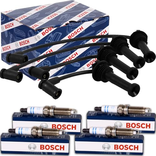Zündkerzen+Zündkabel | 0 986 357 208 / B208 passend für Fiesta 4 Focus 1+2 2 V50