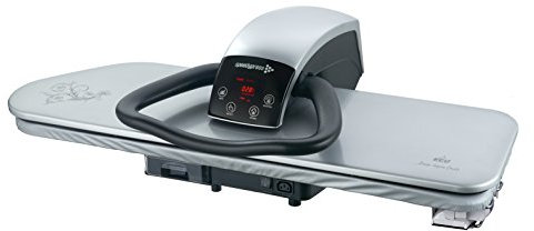 Pressa da Stiro Professionale 101HD ad Alta Resistenza 101cm - Argento (+ Filtro Anti-Incrostazioni GRATUITO per Acqua, Copertura di Ricambio e Schiuma Sottosmaltata)