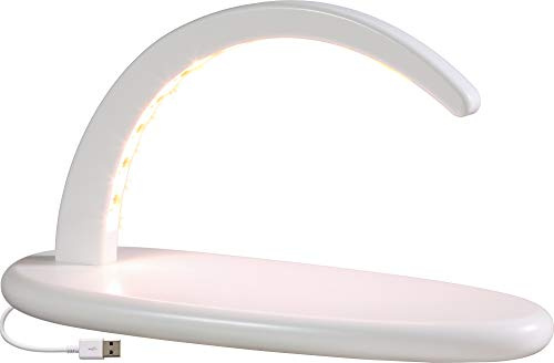Seiffener Volkskunst | LED Lichterbogen Schwibbogen 24x13cm | Erzgebirgische Volkskunst | Made in Germany | 15354 | Leerbogen weiß