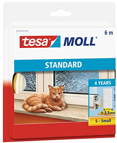 tesa Moll STANDARD IProfil SchaumstoffDichtung, 9 mm x 6 m