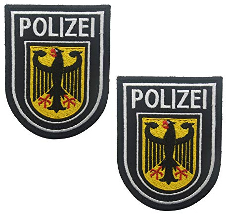 ODSS Bundespolizei Deutschland Flagge Klettaufnäher | Besticktes taktisches Abzeichen mit Deutschlandflagge & Bundespolizei Motiv, rückseitiger Klett für Westen & Ausrüstung