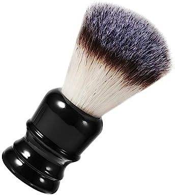 FRCOLOR Rasierpinsel Für Männer Mit Borsten Bartbürste Aus Nylon Einfaches Beauty-werkzeug Zum Stylen Tragbar Schwarz Bartreinigungsbürste Für Bartpflege