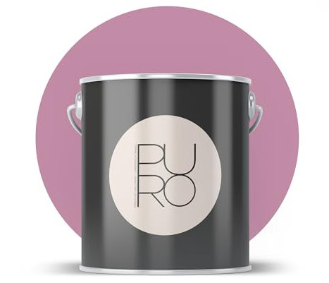 Livingwalls PURO Premium Wandfarbe c2010 - Malerfarbe mit sehr hoher Deckkraft - matte hochwertige Innenfarbe in Pink - 1l