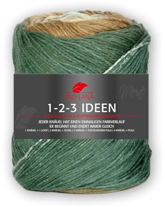 Pro Lana 1-2-3 Ideen 17 -grün/beige/hellblau/türkis