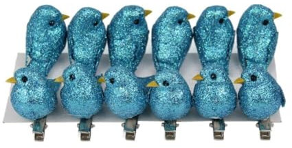 IMIKEYA 12stücke Simulierte Vögel Haarspangen Adorable Haarclips Blau Für Damen Und Mädchen Für Haarschmuck Und Dekoration