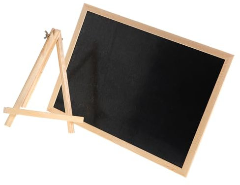 NUOBESTY Kleine Anschlagtafel Aus Holz Mit Unterstützung Für Zuhause Und Büro Beschriftbar Mit Kreide Dekorativ Für Hochzeiten Und Geburtstage