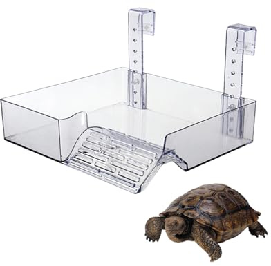 AMZTEMU Schildkröten terrarium, Turtle dock, Schildkröte insel, Schildkröten plattform, Terrarium zubehör, Wasserschildkröten plattform-L