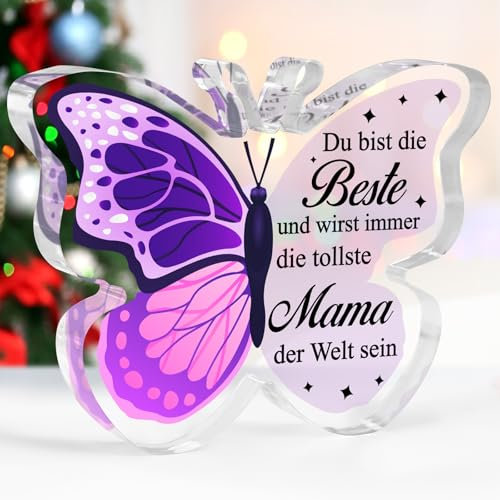 Weihnachtsgeschenke für Mama, Geburtstagsgeschenk für Mama - Acryl-Plakette, Muttertagsgeschenke, Geschenk Mama, Mutter Tochter Geschenk, Mama Geschenk