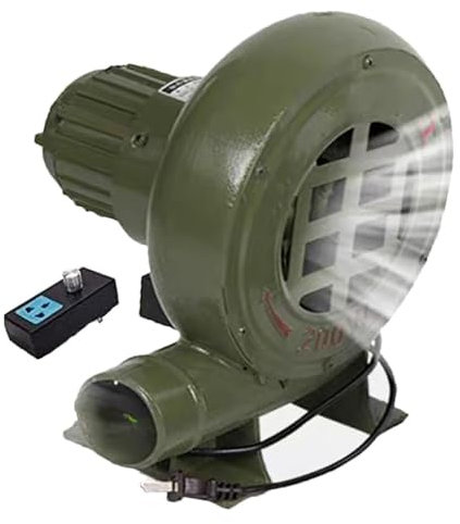 Turbina Soplador De Castillos Hinchables - Soplador De Aire Comercial Compacto Y Energéticamente Eficiente, para Soplador De Fragua De Herrero Eléctrico Pequeño De 220V, para Barbacoa O Carbón(120W)