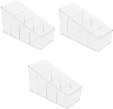 MAGICLULU 3 Piezas caja de almacenamiento de bolsitas de té organizadores y almacenamiento de té porta sobres de azúcar para barra de café Organizador de bolsas de azúcar titular de