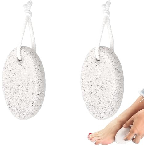DAAIZIII 2 Stück Bimsstein Fußpflege, Pumice Stone, Natur Bimsstein, Hornhautentferner, Natürliches Fußpflege oder Hand, Hautverhärtungen Entfernung für Füße und Hände