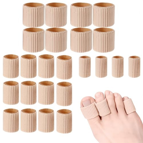 24 Proteggi per Dita dei Piedi in Gel morbido Antiscivolo,3 Dimensioni (S/M/L),Ideali per Calli, Vesciche e Sfregamenti,Per Uomo e Donna