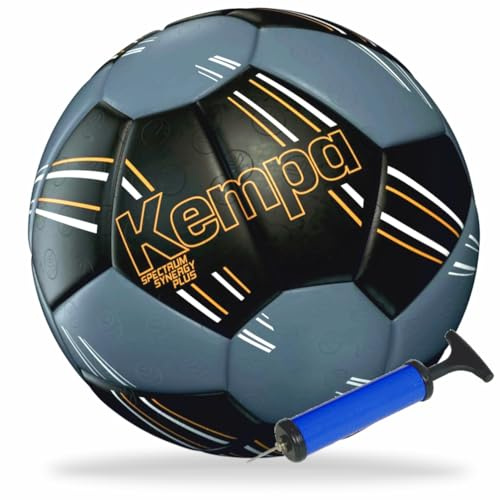 Kempa Handball Spectrum Synergy Plus schwarz/grau Größe 1 + Ballpumpe