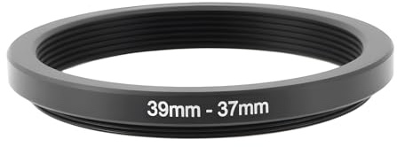 Briny River Adattatore per Filtro Riduttore da 39 Mm A 37 Mm Convertitore per Obiettivo Filettato in Metallo per Filtri E Accessori