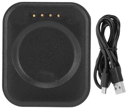 Hoite Cargador inalámbrico para reloj, estación de carga magnética USB, cargador inalámbrico portátil con cable USB, base de carga para reloj inteligente 3/3Pro (negro)