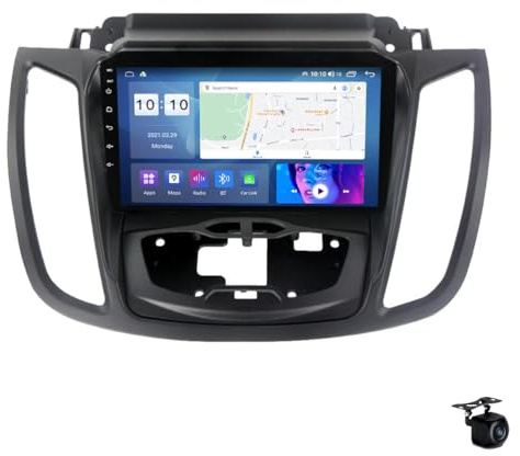 Android 14 Doppio DIN Car Stereo Radio per F-ORD KUGA 2 Escape 3 2012-2019 9 GPS SAT NAV Navigation Multimedia Video Player con DSP FM BT WiFi SWC 4G 5G Carplay Plug And Play,M600s