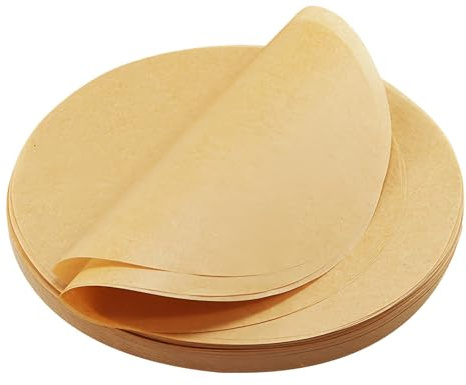 150 Stück Backpapier Rund 28 cm Runde Antihaft-Backpapier, Rundes BBQ Papier Hitzebeständig,Rundes Backpapiers für Heißluftfritteuse, Pizza, Ofen, Luftfritteuse, Bratpfanne, Grill, BBQ, Braun | Rundes BBQ Papier Hitzebeständig,Rundes Backpapiers für Pizza, Ofen, Luftfritteuse, Bratpfanne, Grill, BBQ, Braun