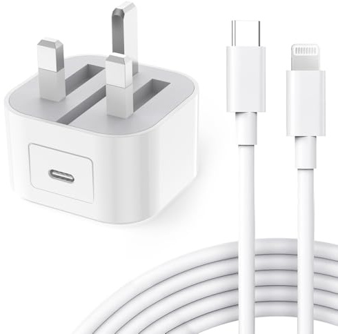 iPad Charger and Plug 20W USB C Fast Charger With 2M Cable for iPad Pro 9.7 10.5 12.9 inch 1st 2nd Generation/iPad Air 3rd/iPad Mini 2 3 4 5th Gen/iPad 4th 5th 6th 7th 8th 9th/iPhone 14 13 12 11